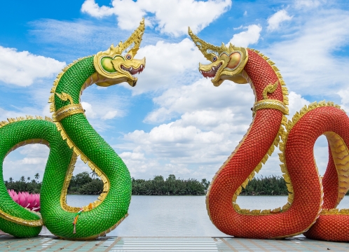 ワットサマーンラッタナーラーム（ピンクガネーシャ）敷地内